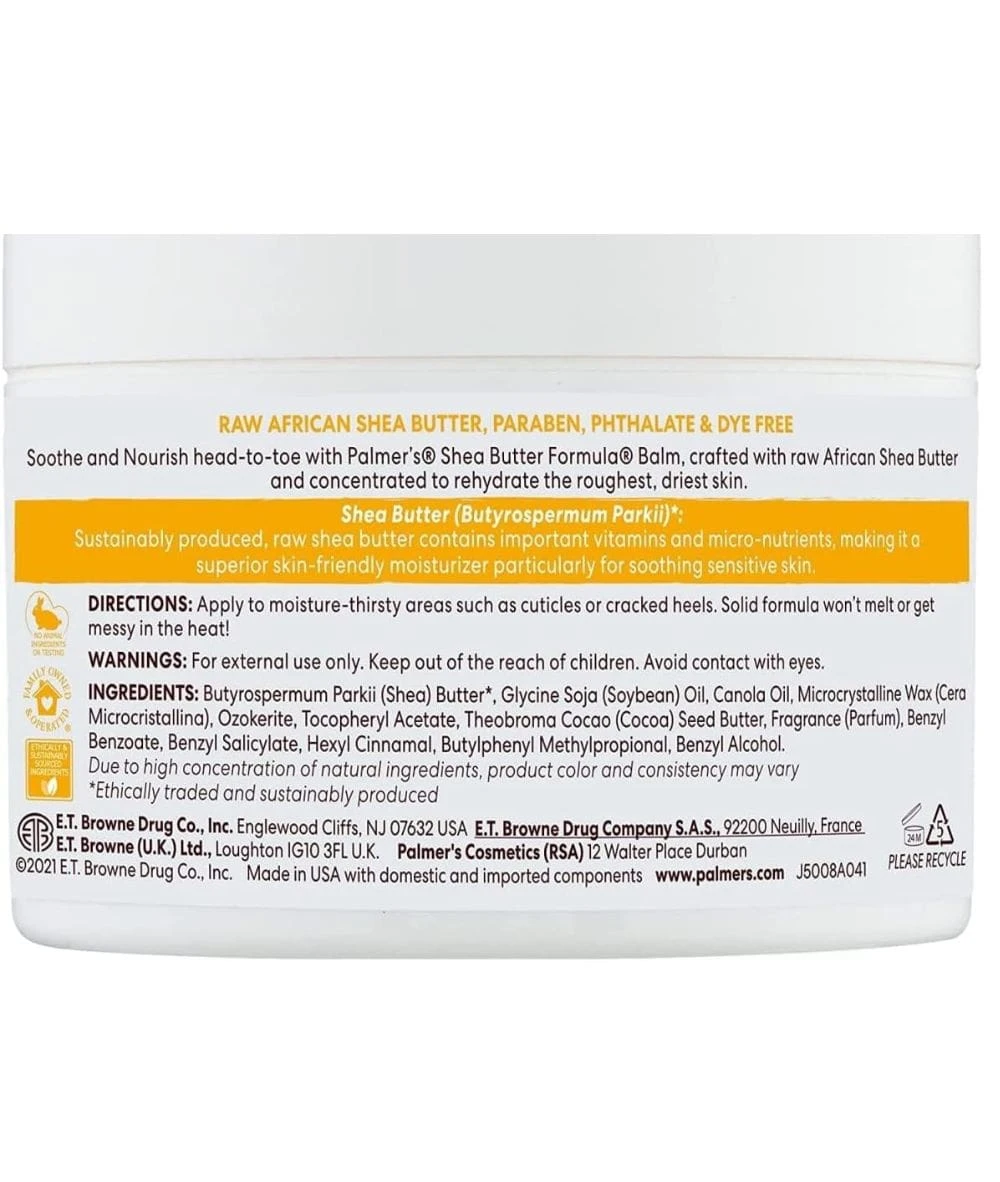 Palmer's Shea Formula Raw Shea Balm 7.25oz 2 Palmer's Shea Formula Raw Shea Balm 7.25oz - Image 2