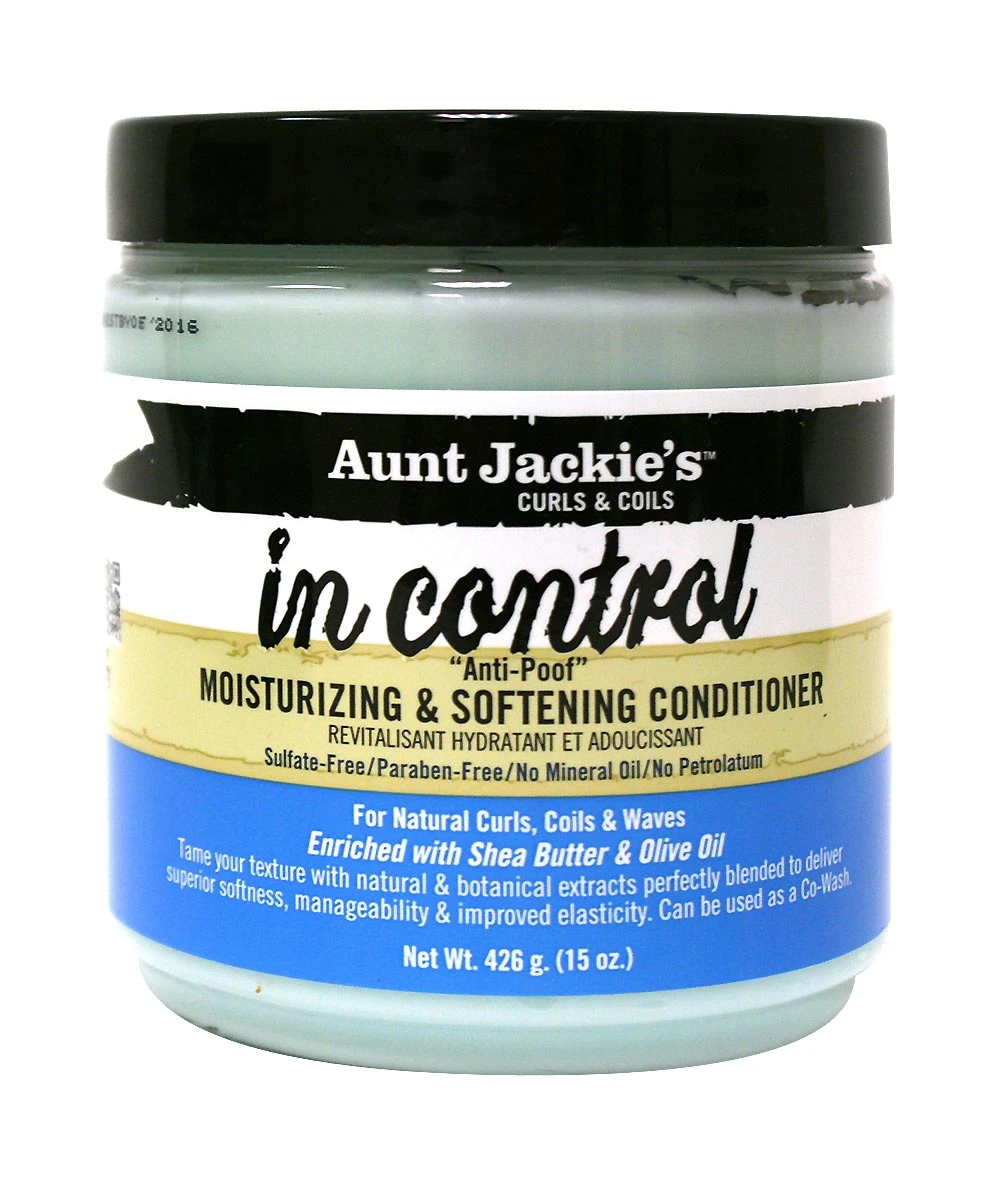 Aunt Jackie's In Control "Anti-Poof" Moisturizing & Softening Consitioner 15oz 1 Aunt Jackie's In Control "Anti-Poof" Moisturizing & Softening Consitioner 15oz