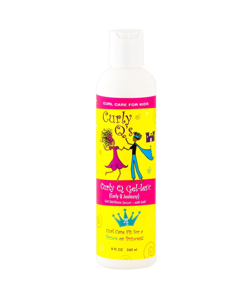 Curly Q's Curly Q Gel-Les'c Curl Gel/Shine Serum-With Hold 8oz 1 Curly Q's Curly Q Gel-Les'c Curl Gel/Shine Serum-With Hold 8oz