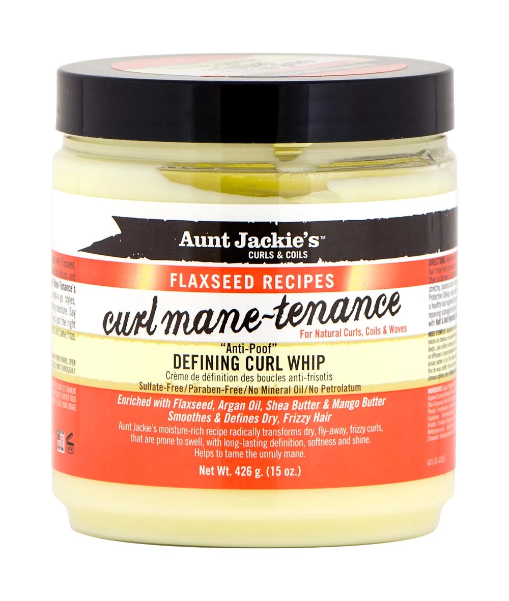 Aunt Jackie's Curl Mane-Tenance "Anti-Poof" Defining Curl Whip 15oz 1 Aunt Jackie's Curl Mane-Tenance "Anti-Poof" Defining Curl Whip 15oz