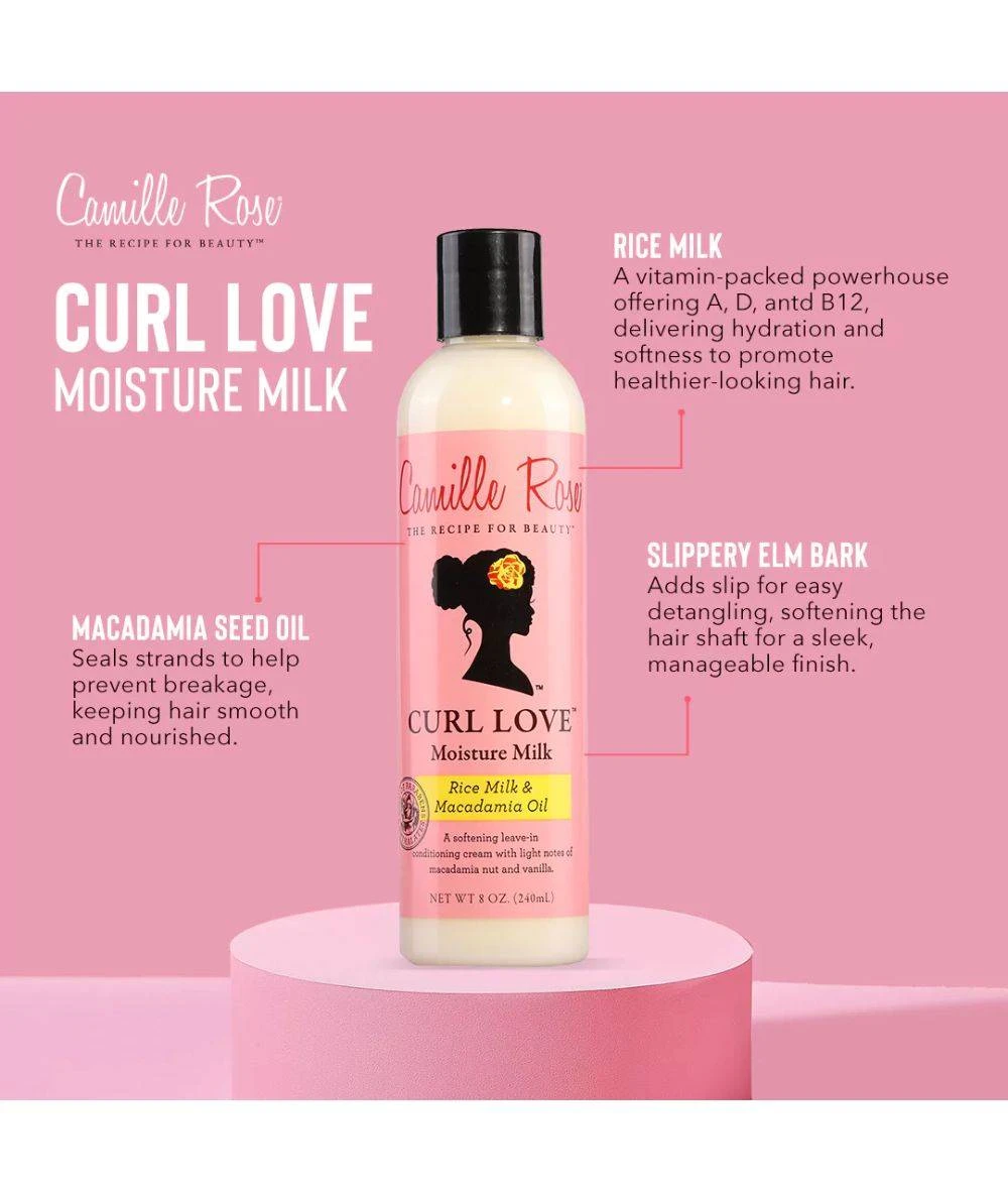 Camille Rose Curl Love Moisture Milk 8oz 2 Camille Rose Curl Love Moisture Milk 8oz - Image 2