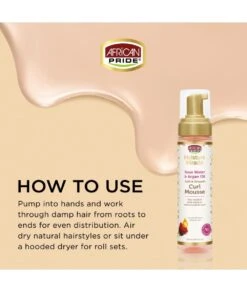 African Pride Moisture Miracle Curl Mousse 8.5oz -Clore Beauty Store C00010503 2