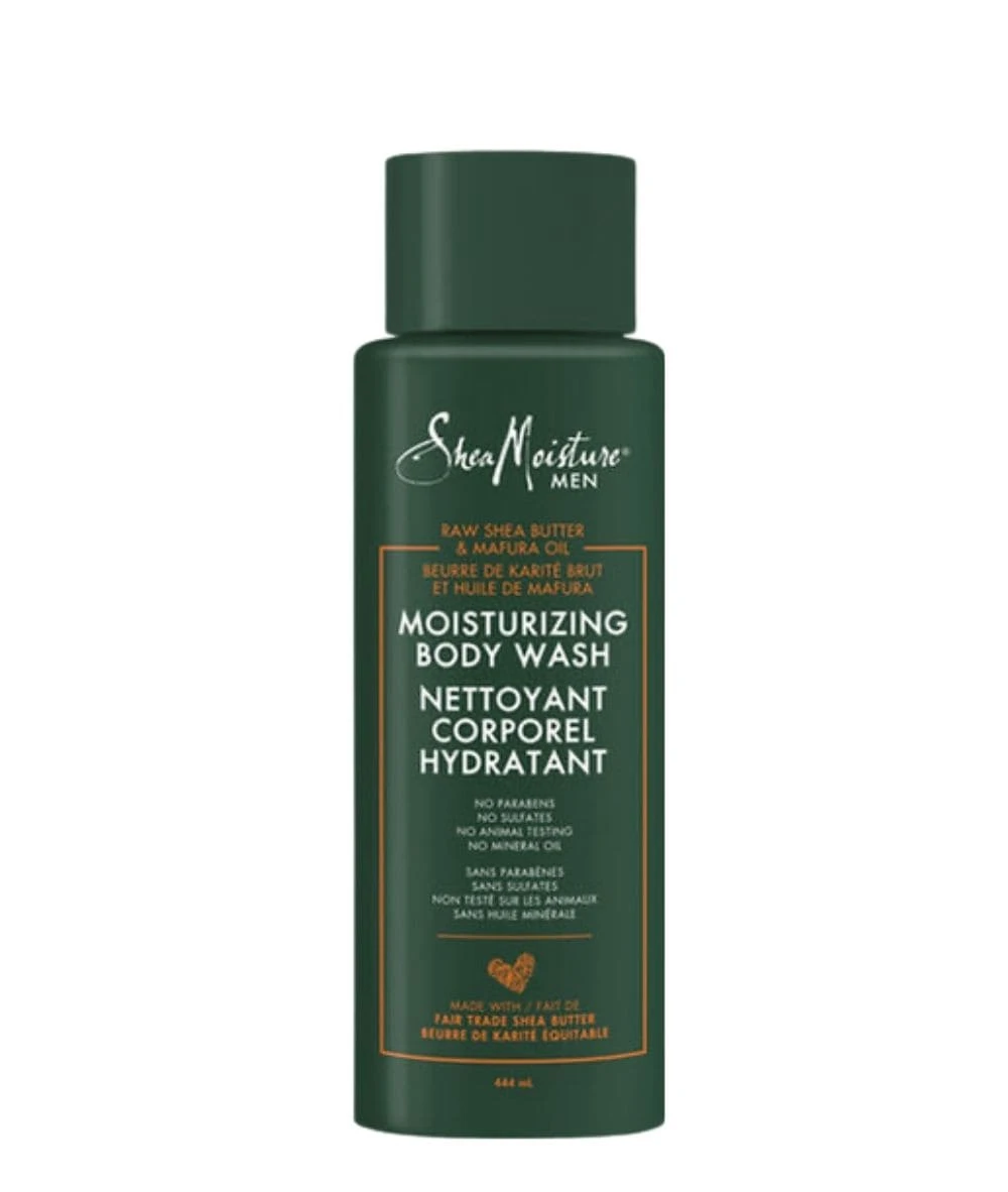 SheaMoisture Men Moisturizing Raw Shea Butter&Mafura Oil Men'S Body Wash 444Ml 1 SheaMoisture Men Moisturizing Raw Shea Butter&Mafura Oil Men'S Body Wash 444Ml