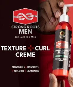 Tropic Isle Living Strong Roots Men Texture & Curl Creme 8oz -Clore Beauty Store C00011406 2