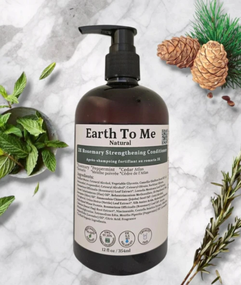 Earth To Me 3X Rosemary Hair Strengthening Conditioner 12oz 1 Earth To Me 3X Rosemary Hair Strengthening Conditioner 12oz