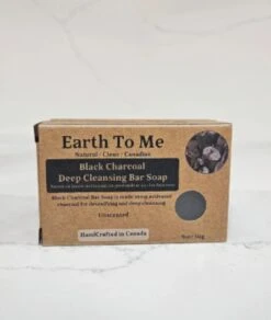 Earth To Me Black Charcoal Deep Cleansing Bar Soap 5oz