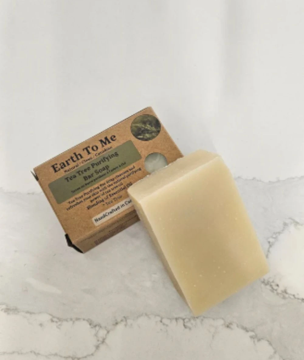 Earth To Me Tea Tree Purifying Bar Soap 5oz 2 Earth To Me Tea Tree Purifying Bar Soap 5oz - Image 2