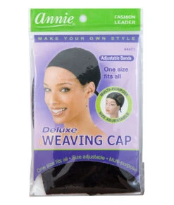 Annie Deluxe Weaving Cap One Size Black #4471
