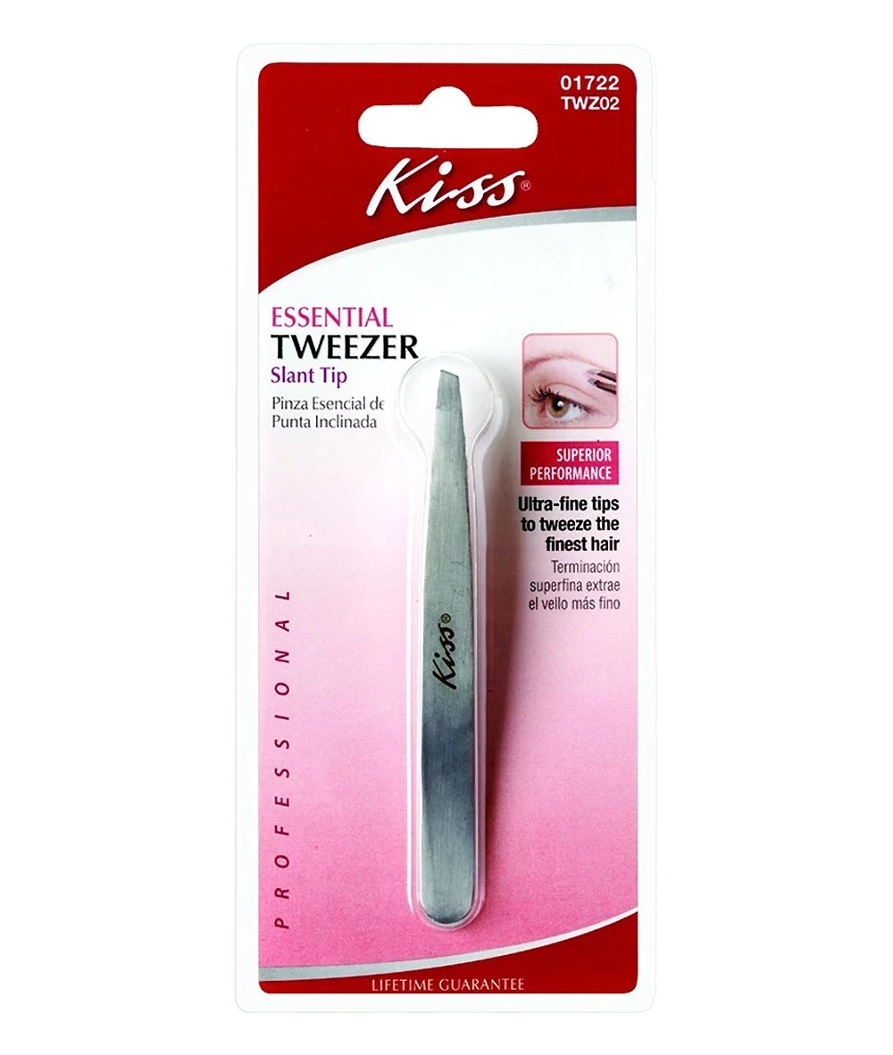 Kiss Essential Tweezer Slant Tip #Twz02 1 Kiss Essential Tweezer Slant Tip #Twz02