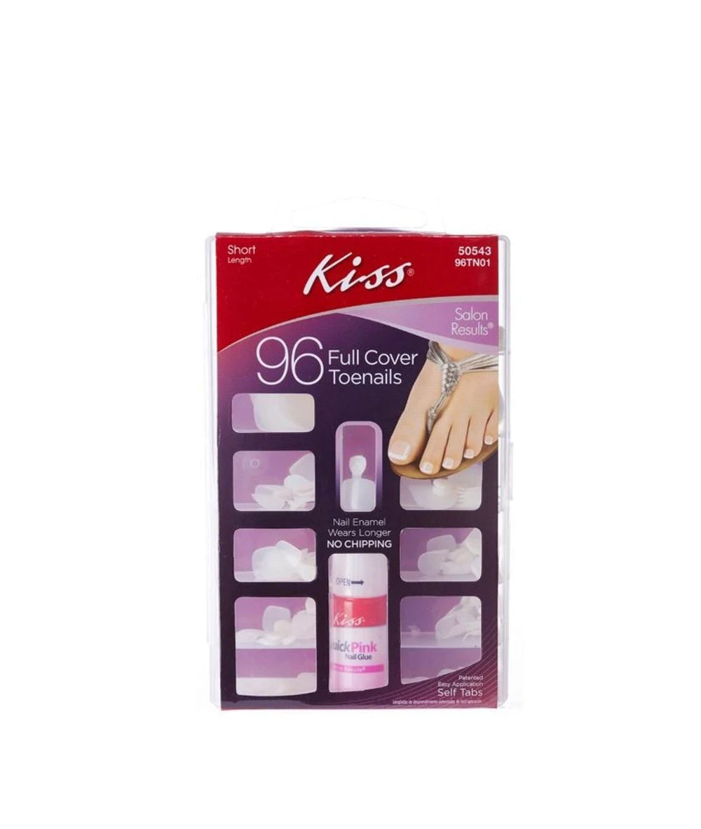 Kiss 96 Full Cover Toenails Short 96Tn01 1 Kiss 96 Full Cover Toenails Short 96Tn01