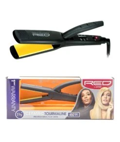 Red By Kiss Ceramic Tourmaline Professional Iron 450F -Clore Beauty Store G00004105