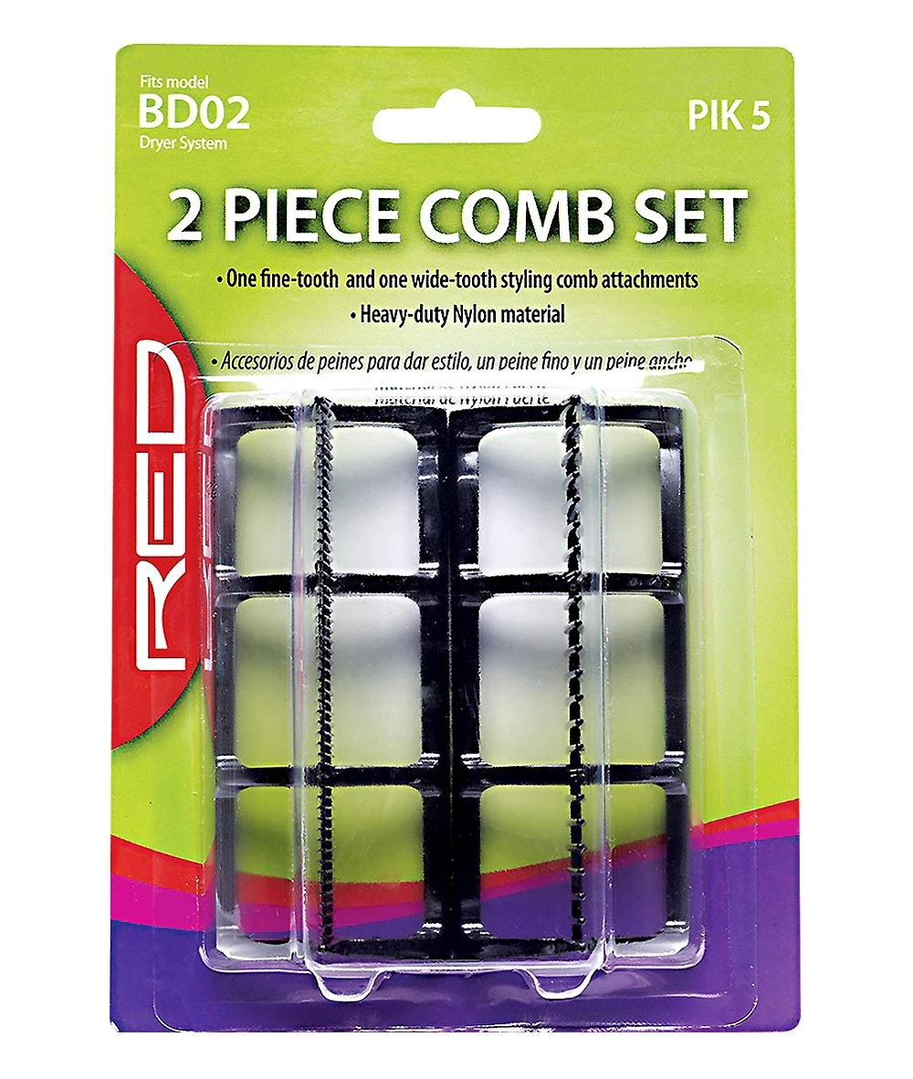 Red By Kiss 2 Piece Comb Set For Bd02N #Pik5 1 Red By Kiss 2 Piece Comb Set For Bd02N #Pik5