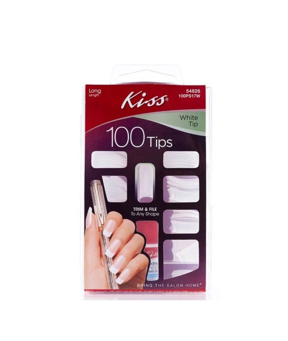 Kiss 100Tips Long 100Ps17W White Tip 1 Kiss 100Tips Long 100Ps17W White Tip