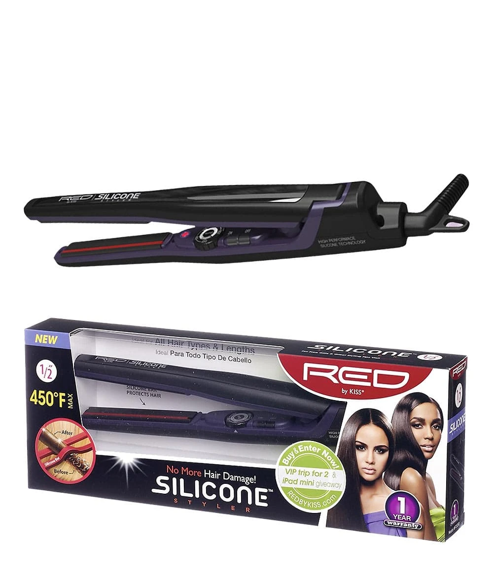 Red By Kiss Silicon Styler Flat Iron 4 Red By Kiss Silicon Styler Flat Iron - Image 4