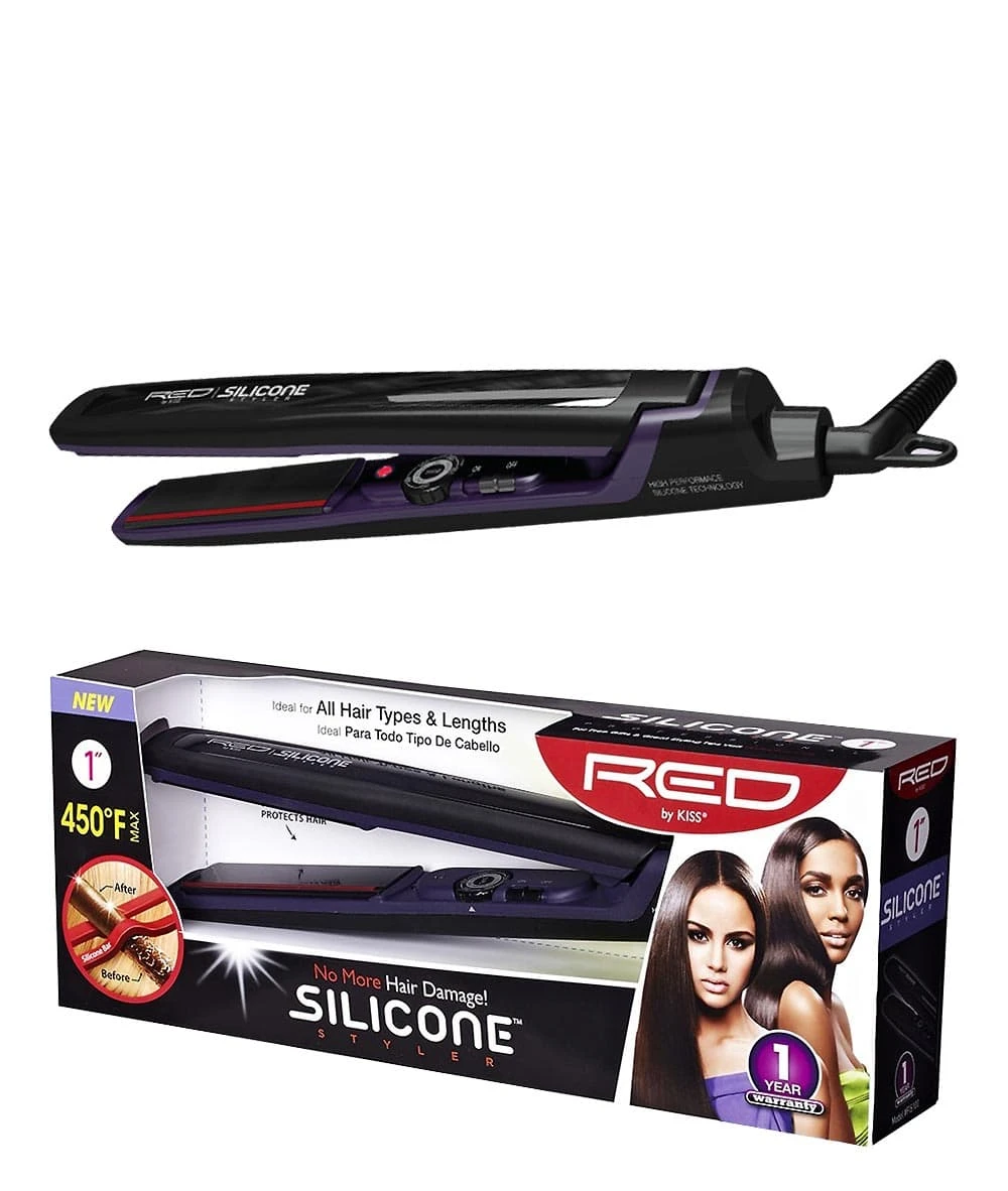 Red By Kiss Silicon Styler Flat Iron 3 Red By Kiss Silicon Styler Flat Iron - Image 3