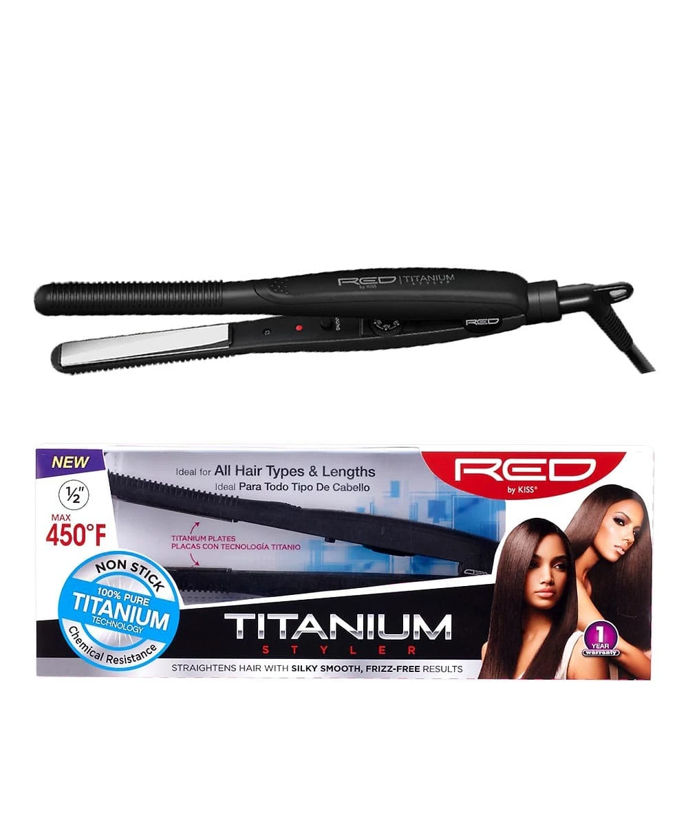 Red By Kiss Titanium Styler Flat Iron 4 Red By Kiss Titanium Styler Flat Iron - Image 4