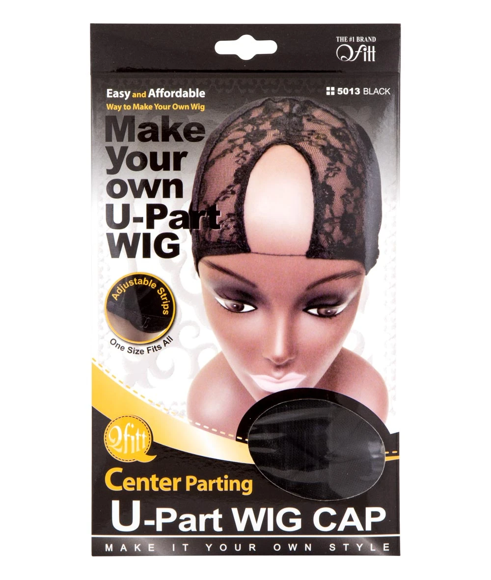 M&M Qfitt Center Parting U-Part Wig Cap #5013 Black 1 M&M Qfitt Center Parting U-Part Wig Cap #5013 Black