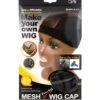 M&M Mesh Dome Style Wig Cap #5011 Black