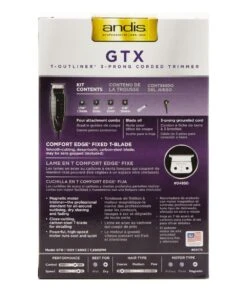 Andis Gtx T-Outliner, 3-Prong Corded Trimmer #04775 -Clore Beauty Store G00007955 1 1