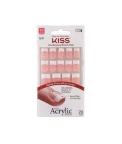 Kiss Salon Acrylic French Kit 28 Nails #Ksa -Clore Beauty Store G00008065