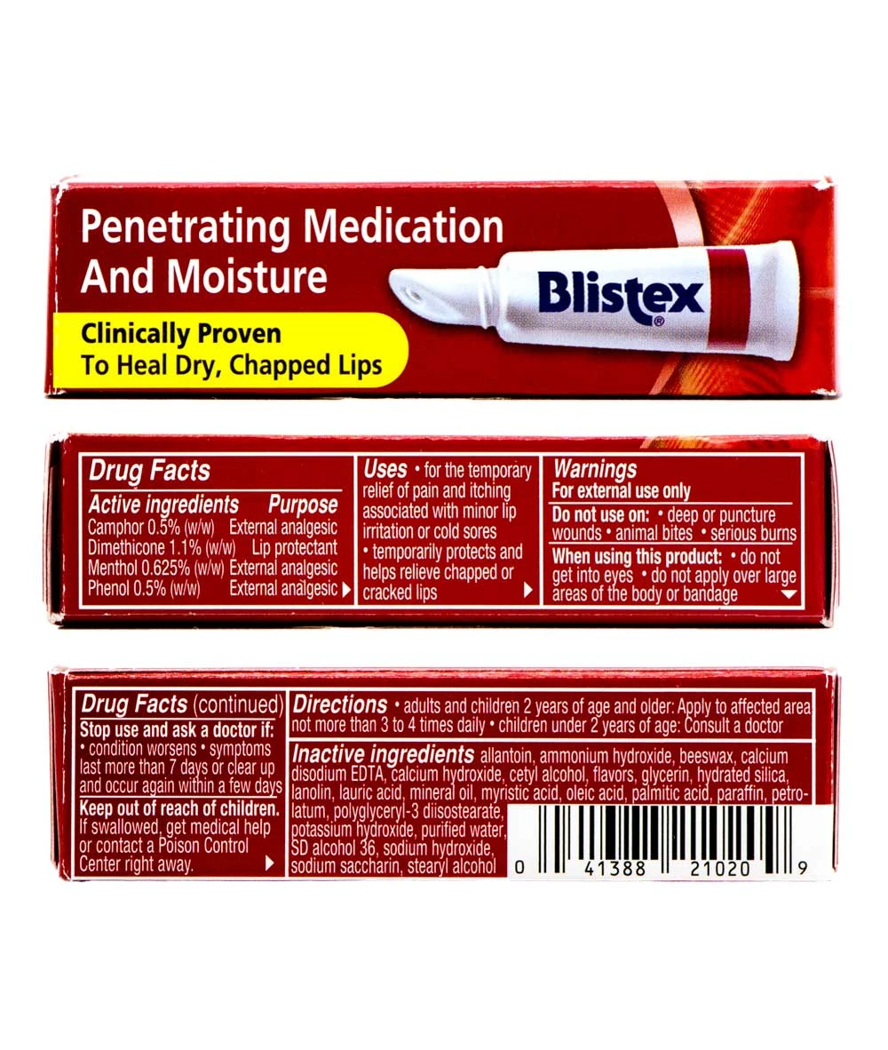Blistex Medicated Lip Ointment 6g 2 Blistex Medicated Lip Ointment 6g - Image 2