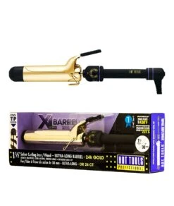 Hot Tools Salon Curling Iron/Wand - Extra-Long Barrel 24K Gold 1-1/2 Inch #Ht1102Xl