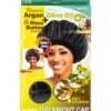 M&M Qfitt Organic Argan & Shea Butter + Olive Oil X-Large Day & Night Cap[BLACK] #895