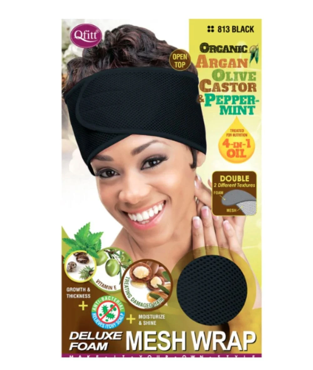 M&M Qfitt Organic Argan & Shea Butter + Olive Oil Deluxe Foam Mesh Wrap 2 M&M Qfitt Organic Argan & Shea Butter + Olive Oil Deluxe Foam Mesh Wrap - Image 2