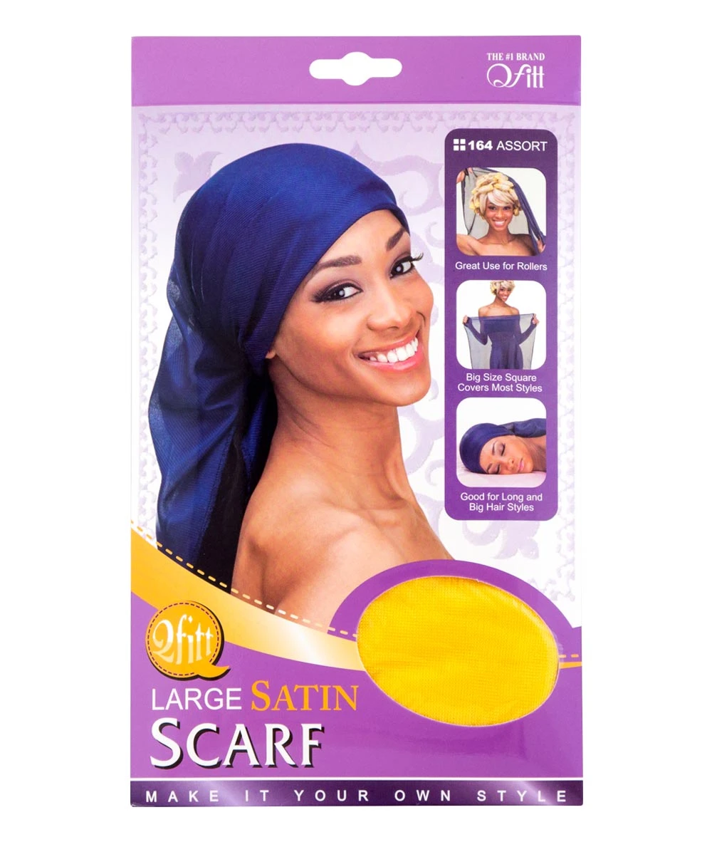 M&M Qfitt Large Satin Scarf 1 M&M Qfitt Large Satin Scarf