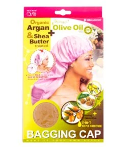 M&M Qfitt Organic Argan & Shea Butter + Olive Oil Bagging Cap Assorted #834