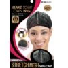 M&M Qfitt Stretch Mesh Wig Cap [Black]