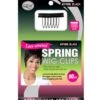 M&M Qfitt Lace Covered Spring Wig Clips 90Pcs[Black] #1106