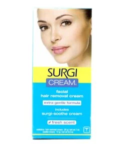 Surgi Cream Facial Hair Removal Cream [Extra Gentle Formula] 1 Oz
