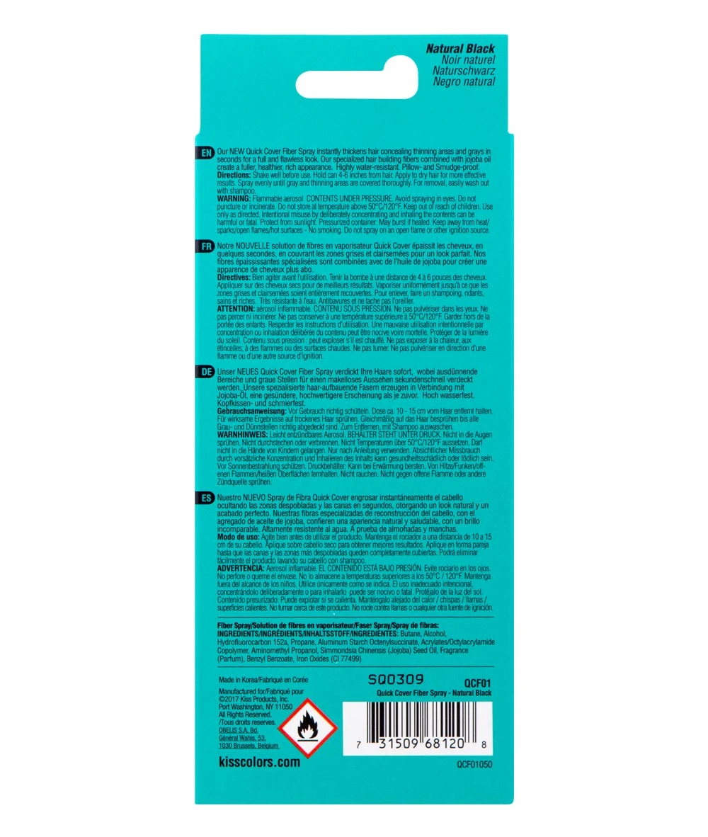 Kiss Colors Quick Cover Root Touch-Up Fiber Spray 100 Ml #Qcf 4 Kiss Colors Quick Cover Root Touch-Up Fiber Spray 100 Ml #Qcf - Image 4