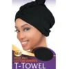 M&M Qfitt Cotton Spandex Frizz-Free T-Towel[Black] #537