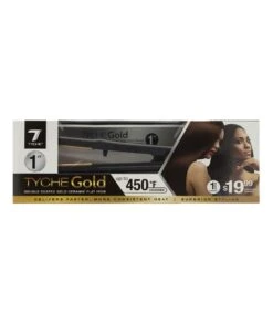 Tyche Gold Double Coated Gold Ceramic Flat Iron [1 Inch] #Tg100
