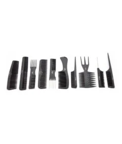 Red By Kiss Professional 10-PC Comb Set #HM60 [Black] -Clore Beauty Store G00012543 2