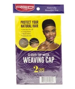 Red By Kiss Closed Top Mesh Weaving Cap 2 Caps #Hvp02 [Black] -Clore Beauty Store G00012592 1