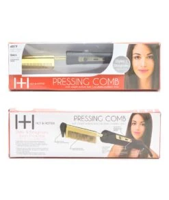 Hot & Hotter Pressing Comb With Straight Medium Teeth #5838