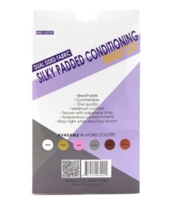M&M Qfitt Dual Sided Fabric Silky Padded Conditioning Braid Cap -Clore Beauty Store G00012860 1