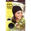 M&M Qfitt Argan & Shea Butter + Olive Oil Treated Spandex Cap #845 [Black]