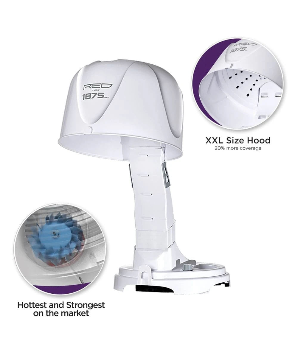 Red By Kiss Bod04 1875Watt Ceramic Tourmaline Hood Dryer 3 Red By Kiss Bod04 1875Watt Ceramic Tourmaline Hood Dryer - Image 3