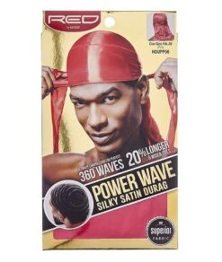 Red By Kiss Power Wave Silky Satin Durag #Hd -Clore Beauty Store G00013964