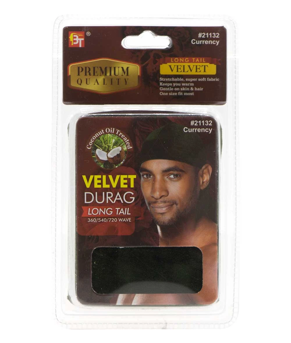 Beauty Town Coconut Oil Treated Velvet Durag Long Tail 10 Beauty Town Coconut Oil Treated Velvet Durag Long Tail - Image 10