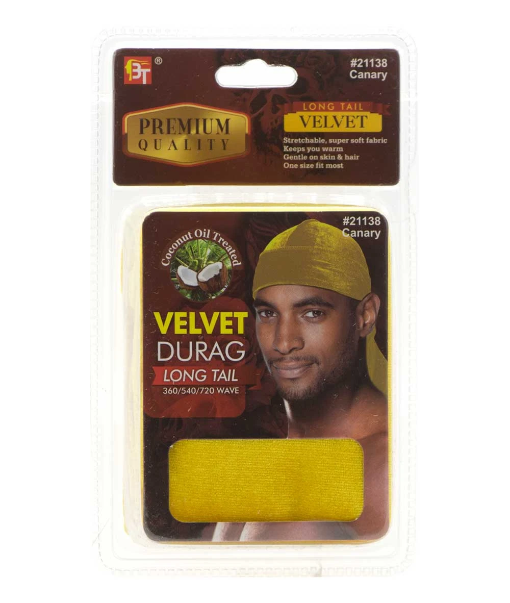 Beauty Town Coconut Oil Treated Velvet Durag Long Tail 4 Beauty Town Coconut Oil Treated Velvet Durag Long Tail - Image 4