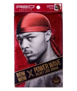 Red By Kiss Bow Wow X Power Wave Velvet Luxe Durag #Hduppv -Clore Beauty Store G00014392