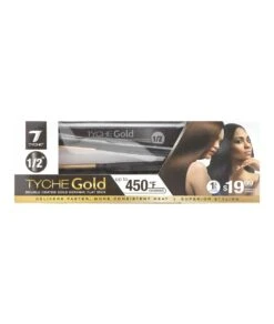 Tyche Gold Double Coated Gold Ceramic Flat Iron [1/2 Inch] #Tg050