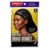 Red By Kiss Hbr01 Silky Satin Braid Bonnet [Black]