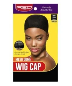 Red By Kiss Hwc06 Mesh Dome Wig Cap[Black]