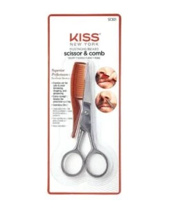 Kiss New York Mustache/Beard Scissor & Comb Sci01